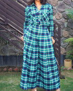 Anjali_Cropped_Shirt_Pleated_Pants_Winter_Co-ord_Set_pose - Khamna Studio
