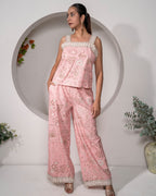 Desert_Rose_Pink_Printed_Cotton_Co-ord_Set_Vacation_Resort_Wear - Khamna Studio