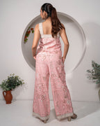 Desert_Rose_Pink_Printed_Cotton_Co-ord_Set_Vacation_Resort_Wear_back - Khamna Studio