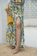 Khamna_Amalfi_Bloom_Skirt_Mid_Waist_Slit_Midi_5a29c654-308d-49cc-a99f-2de8f58926ed - Khamna Studio