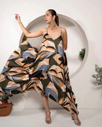 Khamna_Tropical_Mirage_Handkerchief_Hem_Slip_Dress-_stylized_Image - Khamna Studio