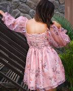 Shanaya_Organza_Corset_Mini_Dress_By_Khamna_BACK_NEW - Khamna Studio