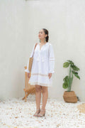 The_Riviera_Dress_White_Cotton_Poplin_with_Lace_Detail-_full_look - Khamna Studio