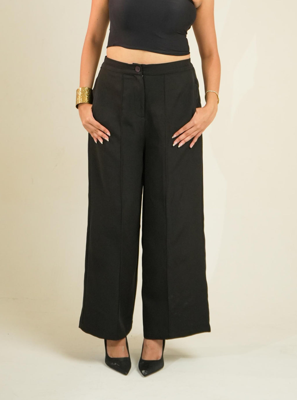 Vrinda black polyester Pants
