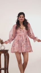 Shanaya Organza Corset Mini Dress