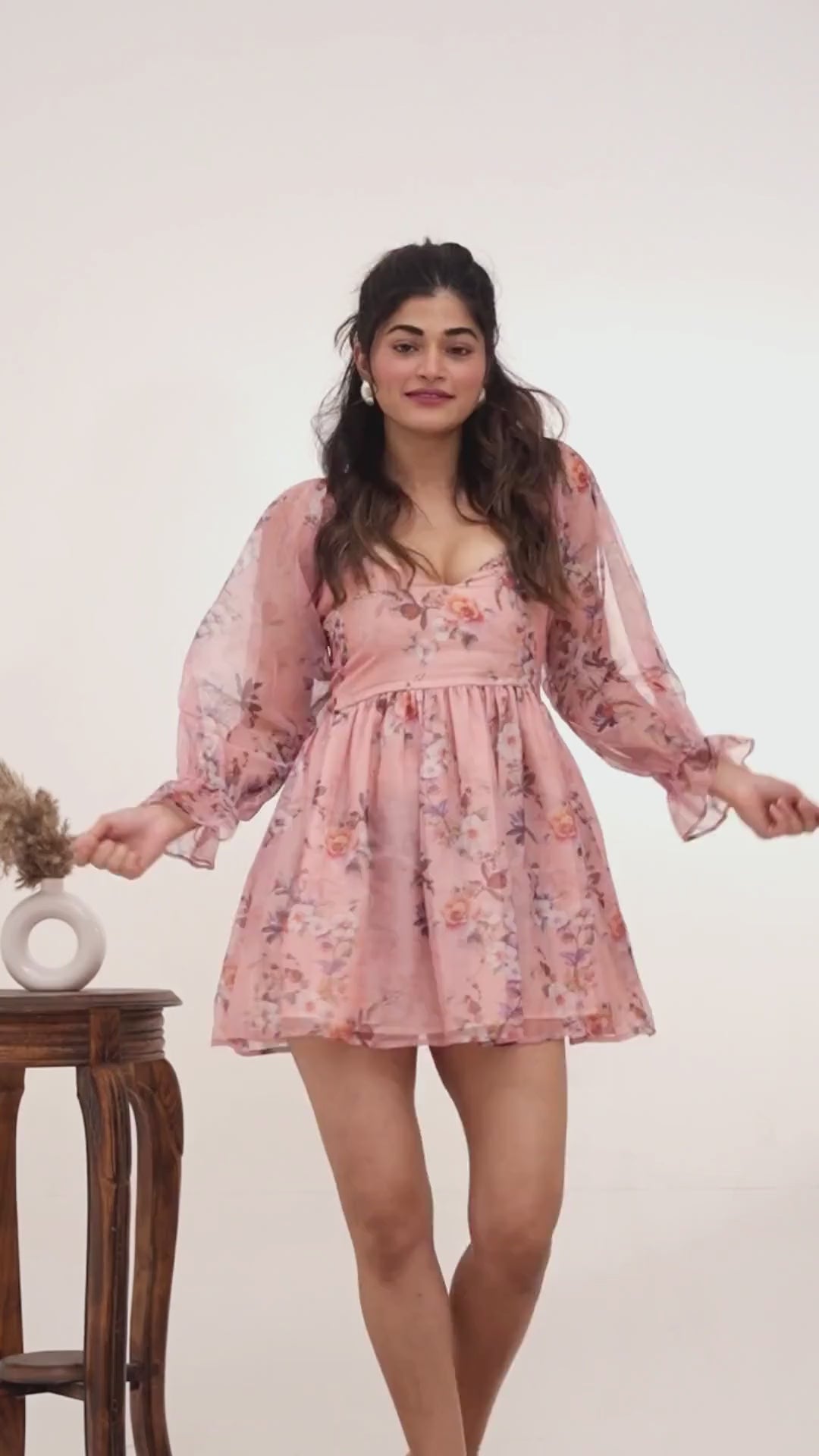 Shanaya Organza Corset Mini Dress