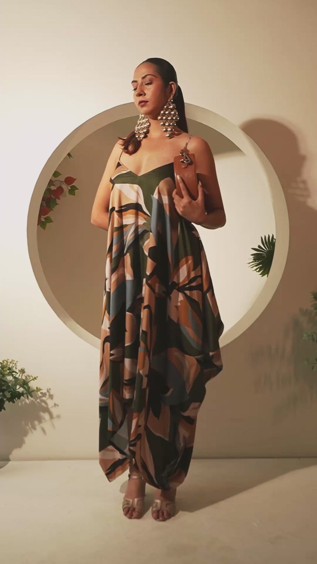 Tropical Mirage – Handkerchief Hem Slip Dress
