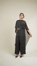 Vrinda tube top, Cape and Pants in motion